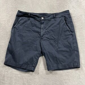 AG Adriano Goldschmied Shorts Mens 35 Blue Wanderer Slim Stretch Chino 8" Inseam